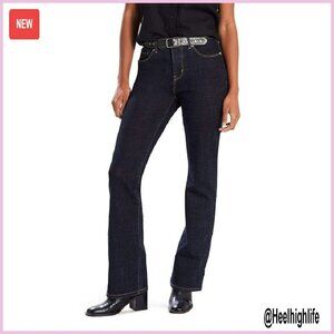 Classic Bootcut Jeans Mid Rise Stretch Denim Women's Pants